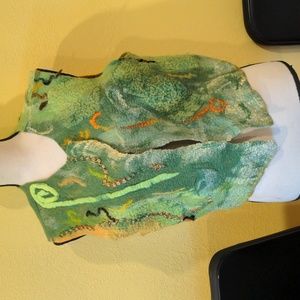 Hand felted vest